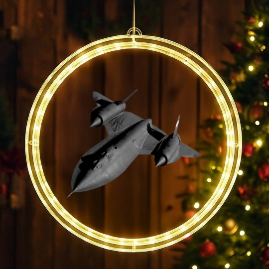 Discover SR-71B Blackbird Flying - Flying - LED Christmas Window Lights
