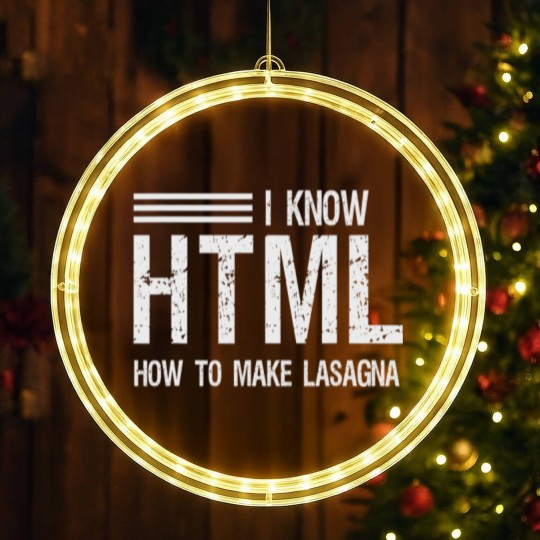 Discover I know HTML How To Make Lasagna Sarcastic LED Christmas Window Lights