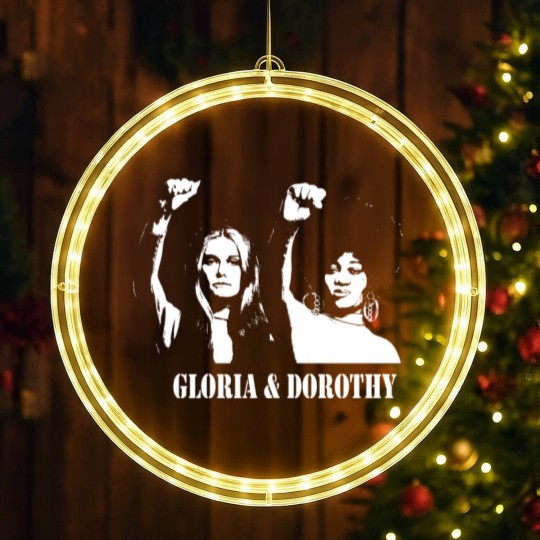 Discover GLORIA & DOROTHY Stencil - Feminism - LED Christmas Window Lights