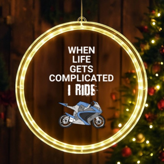 Discover Motorcycle Biker quotes LED Christmas Window Lights