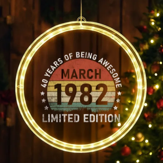 Discover Vintage March 1982 Retro 40 LED Christmas Window Lights