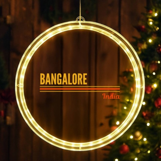 Discover Bangalore India LED Christmas Window Lights
