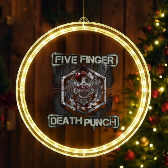Discover Five Finger Death Punch Deputized LED Christmas Window Lights
