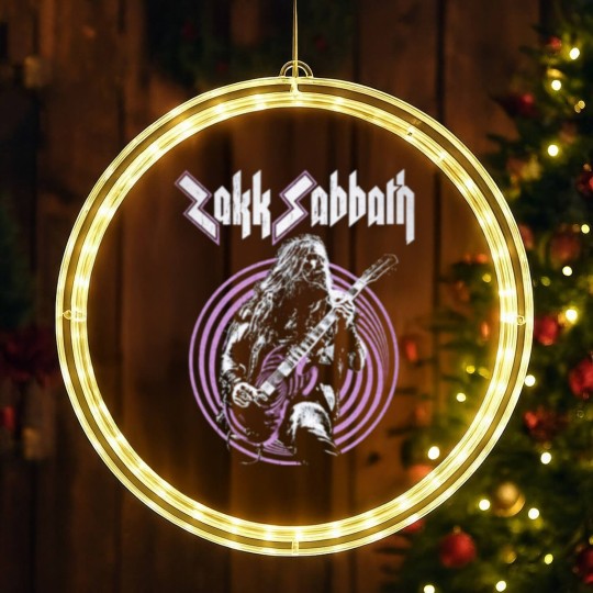 Discover Zakk Sabbath band merch LED Christmas Window Lights