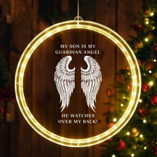 Discover Son - My son is my guardian angel LED Christmas Window Lights