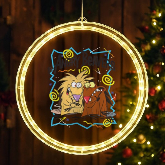 Discover Beaver Liquor LED Christmas Window Lights Nick 90s The Angry Beavers Insane Humorous