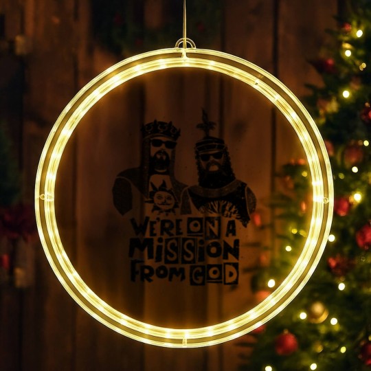 Discover The Blues Brethren - Monty Python And The Holy Grail - LED Christmas Window Lights