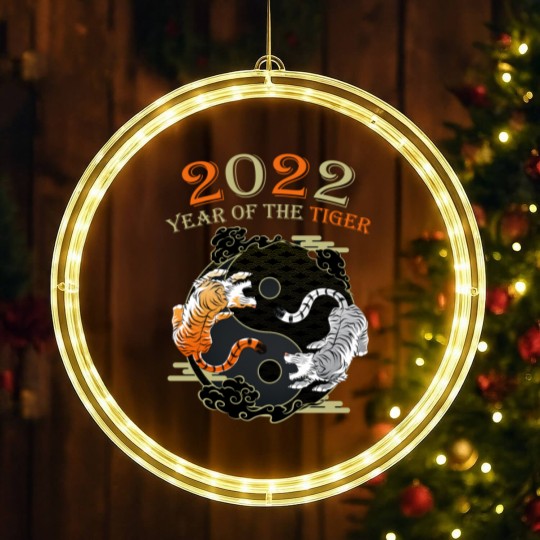 Discover Happy Great Chinese New Year 2022 Year Of The Tiger LED Christmas Window Lights