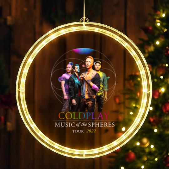 Discover Hot 2022!!! Coldplay Music of The Spheres LED Christmas Window Lights, Coldplay Tour 2022 LED Christmas Window Lights, Coldplay Tour LED Christmas Window Lights, Coldplay LED Christmas Window Lights