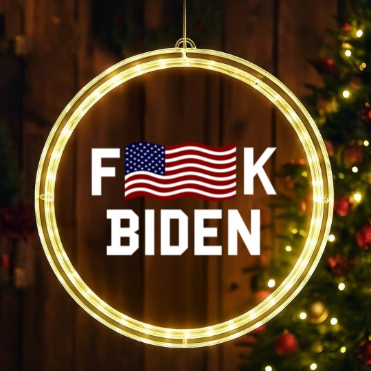 Discover Anti Joe Biden F American Falg K Biden LED Christmas Window Lights