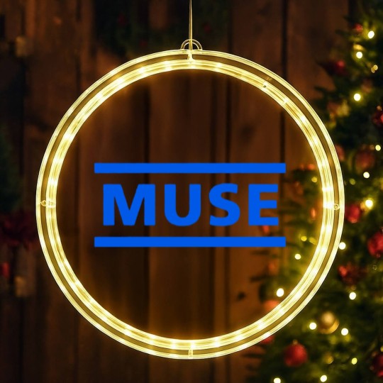 Discover Muse Unisex LED Christmas Window Lights: Dark Blue Logo