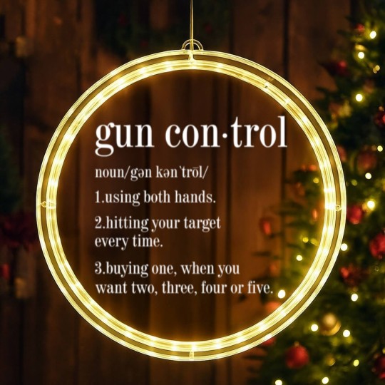 Discover Gun Control Definition Instructions LED Christmas Window Lights