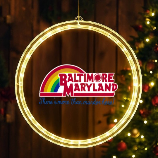 Discover Baltimore Maryland - Reading rainbow - Baltimore Maryland - LED Christmas Window Lights