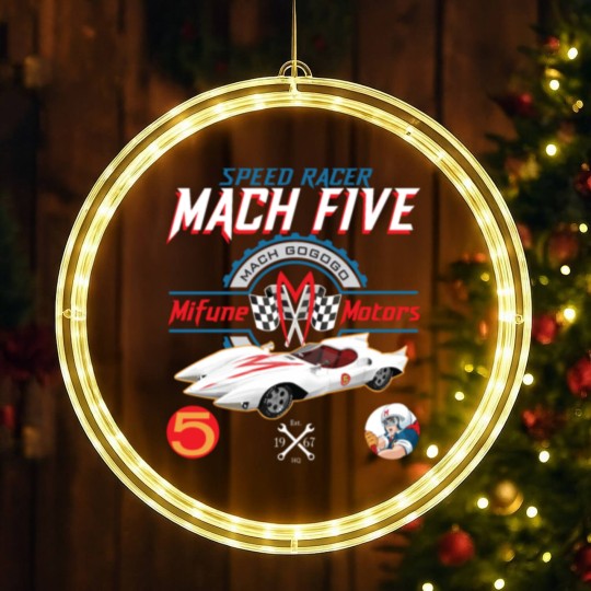 Discover Speed Racer Mach 5 Mifune Motors LED Christmas Window Lights