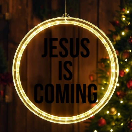 Discover JESUS IS COMING LED Christmas Window Lights