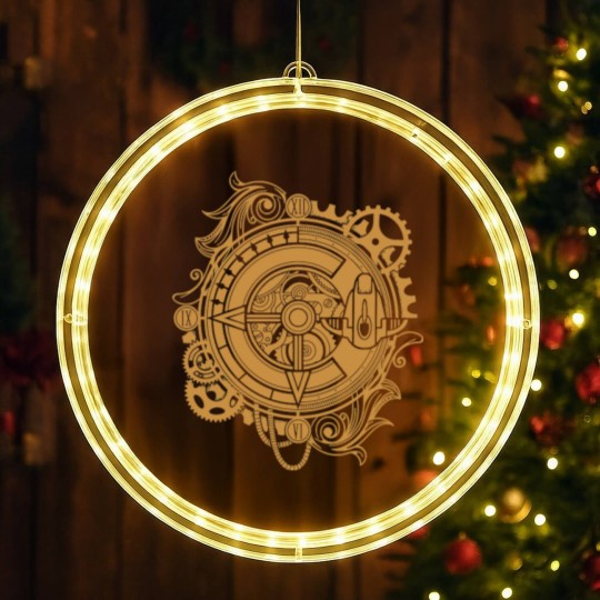 Discover Chrono Trigger Clock Epoch - Chrono Trigger - LED Christmas Window Lights