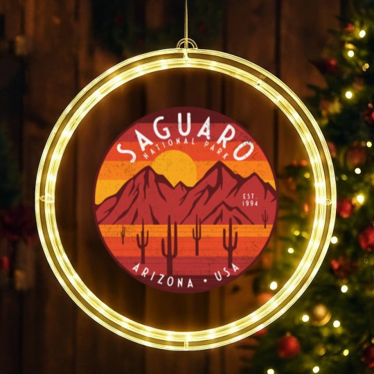 Discover Saguaro National Park - Saguaro National Park - LED Christmas Window Lights