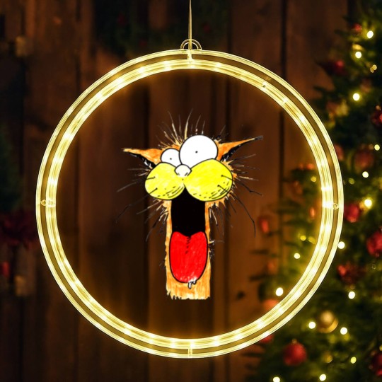 Discover Ack! - Bill The Cat - LED Christmas Window Lights