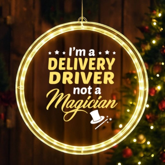 Discover Delivery Driver LED Christmas Window Lights