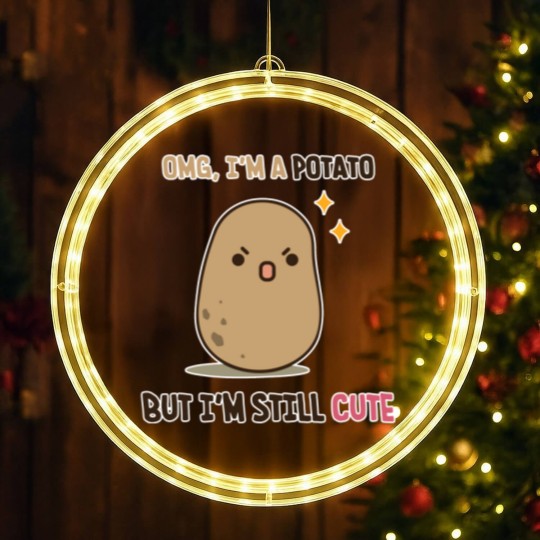 Discover Cute potato is cute - Potato - LED Christmas Window Lights