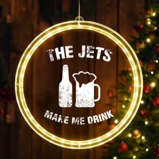 Discover The Jets Make Me Drink LED Christmas Window Lights