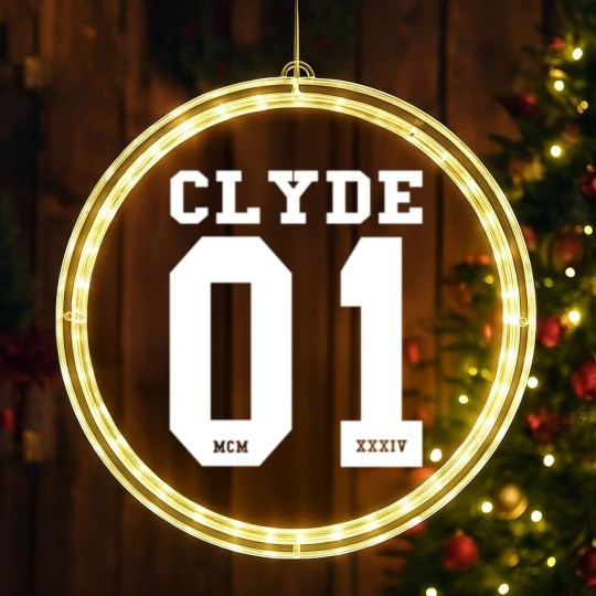 Discover Bonnie and Clyde. Cool partner look design. LED Christmas Window Lights