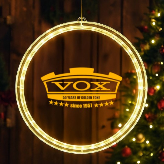 Discover Vox Amplifiers Rock And Roll Guitar LED Christmas Window Lights