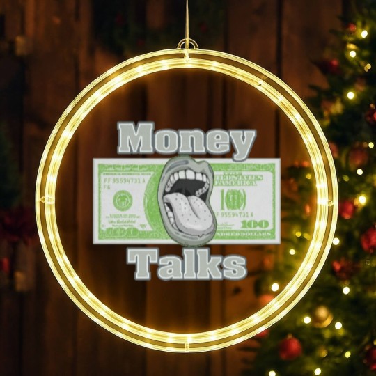 Discover Money Talks LED Christmas Window Lights to Match Jordan Retro 5 Green Bean