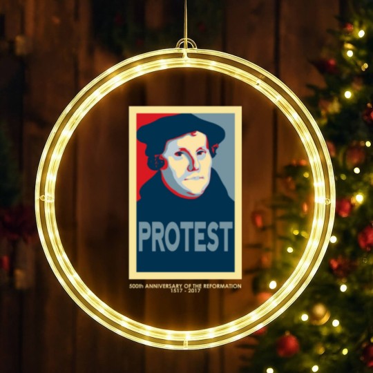 Discover Luther REFORM (with 500th anniversary tag) - Martin Luther - LED Christmas Window Lights