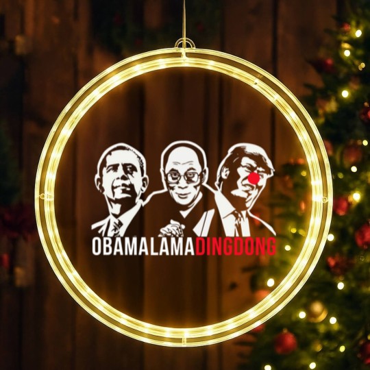 Discover Obama Lama Ding Dong LED Christmas Window Lights