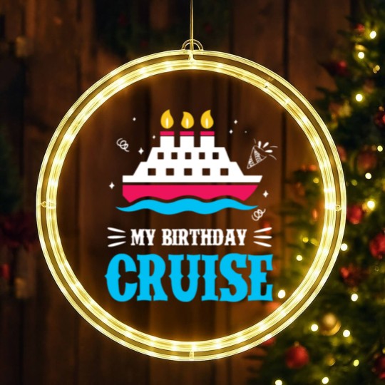 Discover Birthday Cruise Cruising Cruise Ship Holiday LED Christmas Window Lights