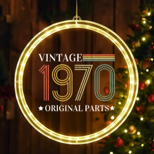 Discover Vintage 1970 70s Classic Born 1970 Original Parts LED Christmas Window Lights