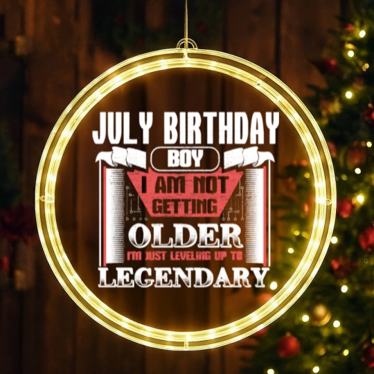 Discover July Birthday Kings Gift Idea LED Christmas Window Lights