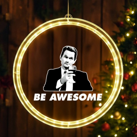 Discover Be Awesome Barney Stinson How I Met Your Mother - How I Met Your Mother - LED Christmas Window Lights