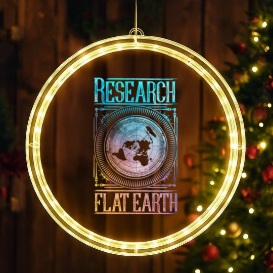 Discover Research Flat Earth #FlatEarth LED Christmas Window Lights