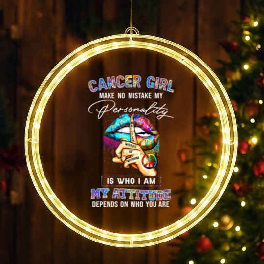 Discover Cancer Girl Make No Mistake My Personality - Zodiac Gift Birthday Gift - LED Christmas Window Lights