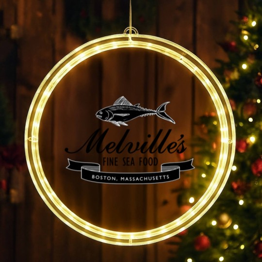 Discover Melville's Fine Seafood - Cheers - LED Christmas Window Lights