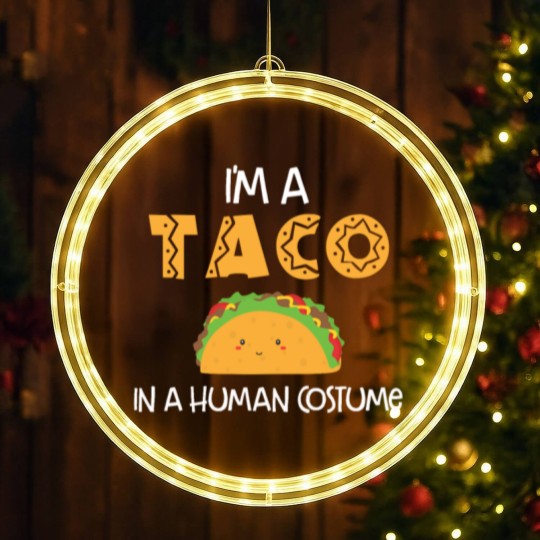 Discover I m a taco in a human costume LED Christmas Window Lights