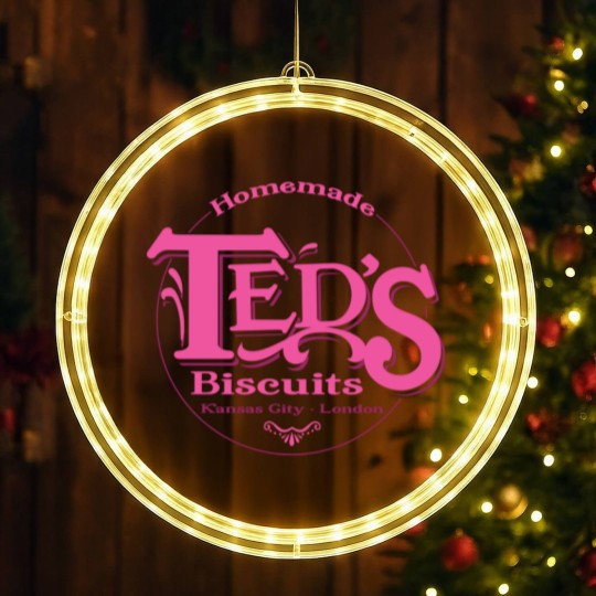 Discover Ted's Biscuits - Ted Lasso - LED Christmas Window Lights