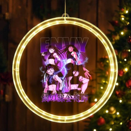 Discover Fullmetal Alchemist LED Christmas Window Lights, Envy FMA LED Christmas Window Lights, Homonculus LED Christmas Window Lights, FMAB, Edward Elric, Roy Mustang