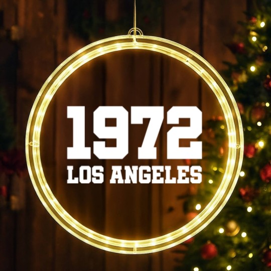 Discover 1972 Los Angeles - California - USA - West Coast LED Christmas Window Lights
