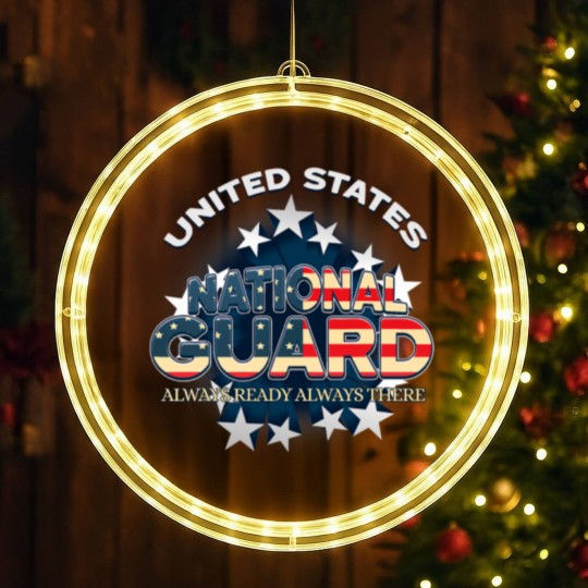 Discover US National Guard Always Ready Always Th LED Christmas Window Lights
