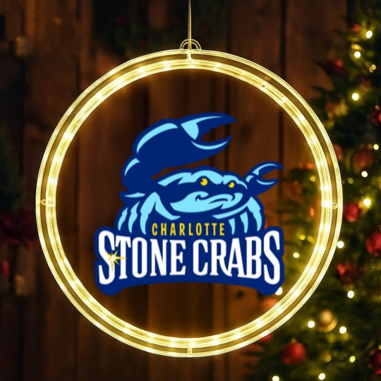 Discover Charlotte Stone Crabs LED Christmas Window Lights