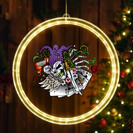 Discover Badass Poker Joker LED Christmas Window Lights