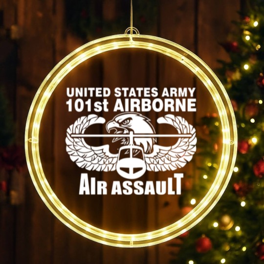 Discover 101st Army Airborne Air Assault eagle LED Christmas Window Lights