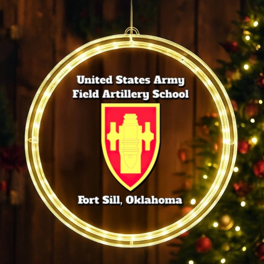 Discover Army Field Artillery School Fort Sill Oklahoma pro LED Christmas Window Lights