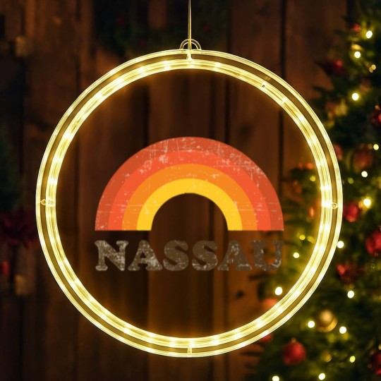 Discover Retro Vintage Nassau Bahamas Vacation Souvenir - Nassau - LED Christmas Window Lights