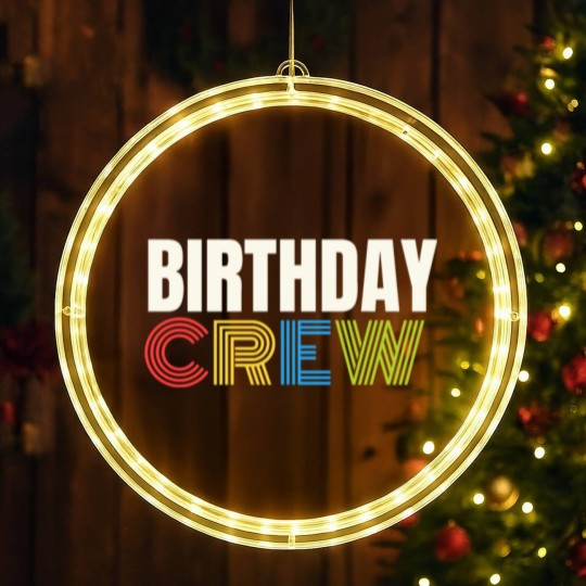 Discover Birthday Crew LED Christmas Window Lights