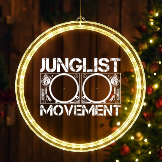 Discover JUNGLIST MOVEMENT DNB DRUM AND BASS RAVE Drummer LED Christmas Window Lights