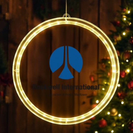 Discover Rockwell International (aged look) - Close Encounters - LED Christmas Window Lights
